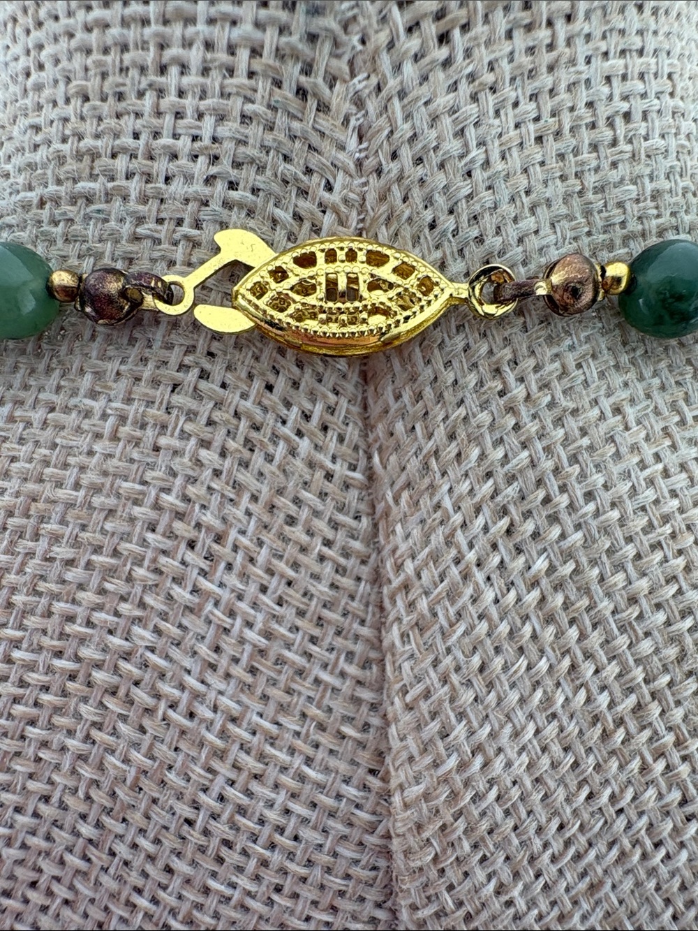 Southwestern Fetish-Style Necklace — 22” Nephrite Jade & Picture Jasper - Picture 5 of 5
